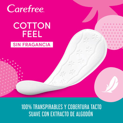 Protegeslip Carefree 56 uds tacto de algod&oacute;n natural