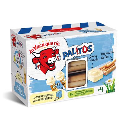 Queso en palitos La Vaca Que R&iacute;e pack 4 uds