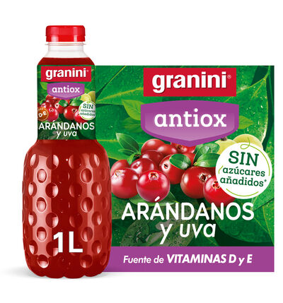 Bebida antioxidante ar&aacute;ndanos y uva Granini 1l