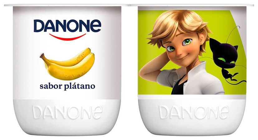 Yogur Danone pack 4 plátano