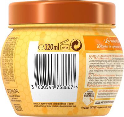 Mascarilla capilar reconstructora Original Remedies 340ml cabello da&ntilde;ado