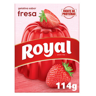 Gelatina de fresa Royal 114g