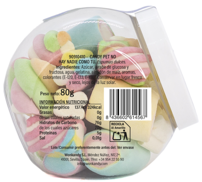 Golosinas nubes surtidas Wokandy 80g