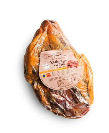 Centro de jam&oacute;n reserva reducido en sal Coren 5 kg al corte