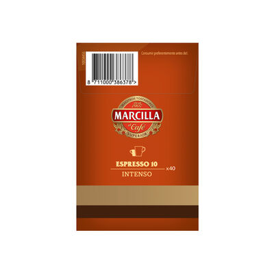 Café espresso intensidad 10 Marcilla 40 cápsulas