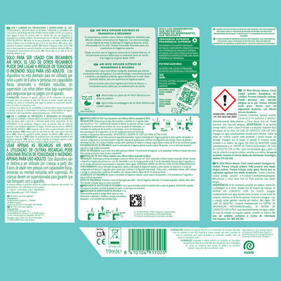 Ambientador el&eacute;ctrico Airwick Aparato+Recambio Nenuco