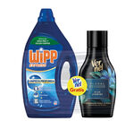 Detergente liquido Wipp Express 40lavados azul+30lavados Vernel floral