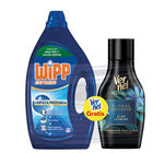 Detergente liquido Wipp Express 40lavados azul+30lavados Vernel floral