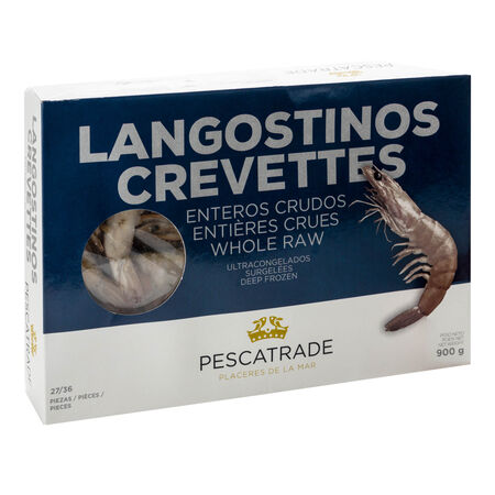 Langostino crudo Pescatrade 900g 27-36 piezas
