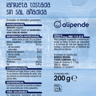 Almendra largueta sin sal tostada Alipende 200G