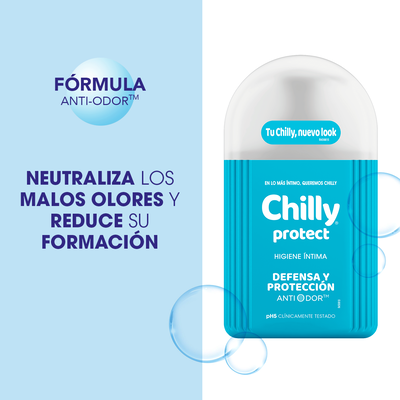 Jabon &iacute;ntimo Chilly 250ml protect f&oacute;rmula activa