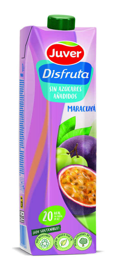 Bebida sin azucar Disfruta Juver 1L Maracuya