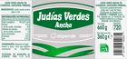 Jud&iacute;as verdes anchas sin gluten Alipende 360g