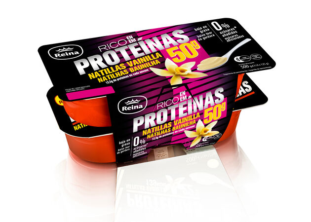 Natillas proteicas Reina pack 4 sabor vainilla