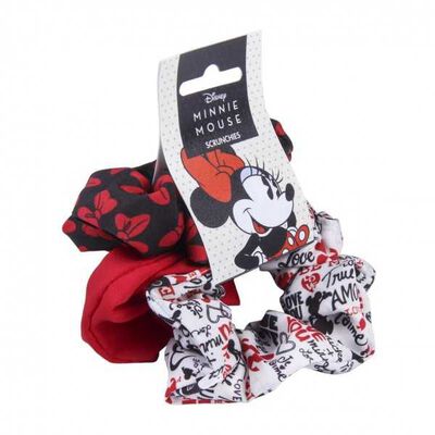 Coletero tela Minnie 3 unidades rojo