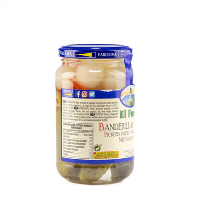 Banderillas dulces en vinagre s/gluten El Faro 150g