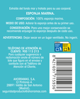 Esponja Bodyplus natural