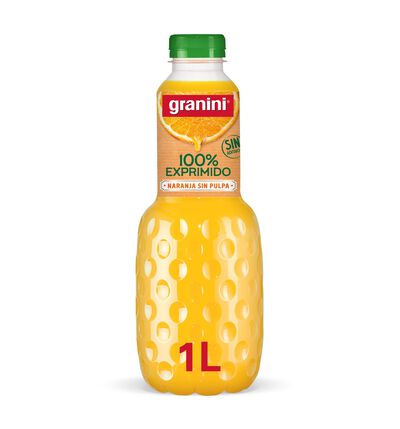 Zumo de naranja exprimido Granini 1l sin pulpa