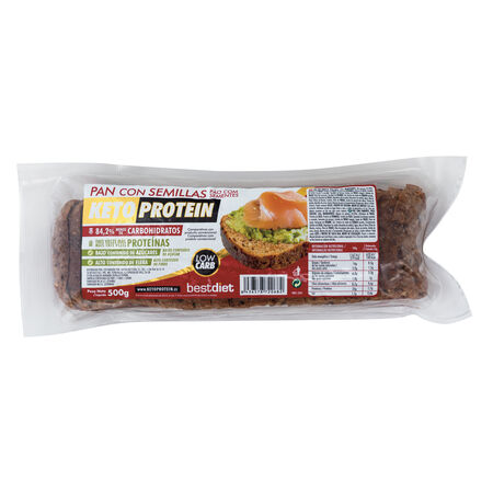 Pan molde Keto Protein Bestdiet Sport semillas 500g