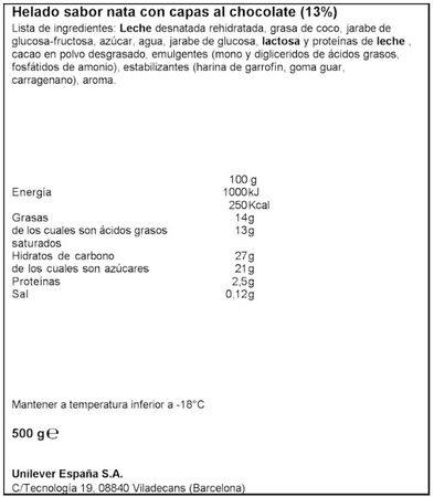 Tarta Comtessa XXL Frigo 1l cl&aacute;sica