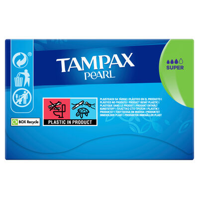 Tampón con aplicador Tampax Pearl 24 uds super