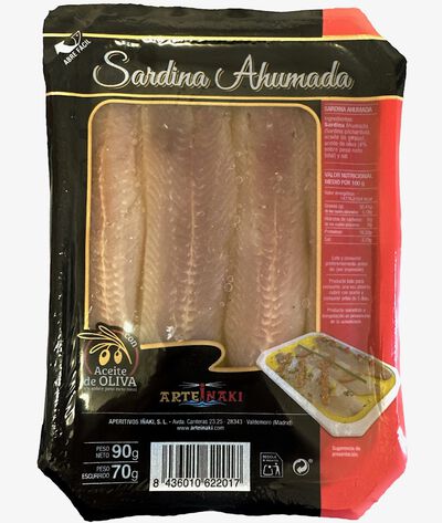 Sardina ahumada en aceite de oliva Artei&ntilde;aki 70g