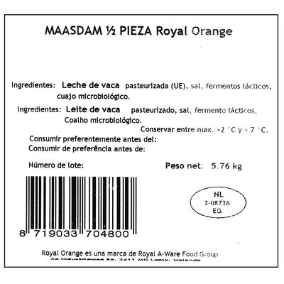 Queso maasdam Royal Orange