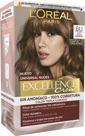 Tinte de cabello L'Oréal Excellence Creme nº6u rubio oscuro universal