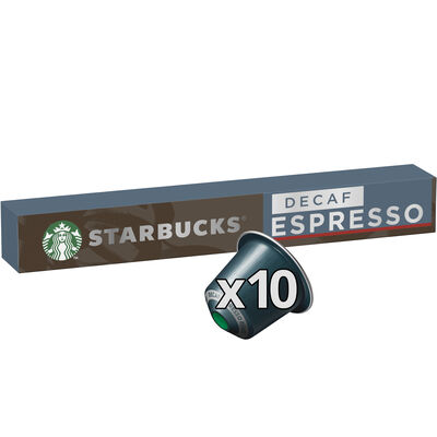Café descafeinado espresso roast intensidad 11 Starbucks 10 cápsulas