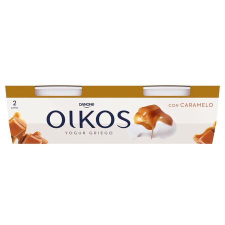 Yogur estilo griego Oikos pack 2 caramelo