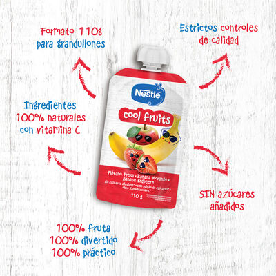 Pouch Nestle cool fruits 110g 12meses