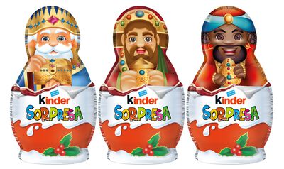 Figuras reyes magos chocolate Kinder 36g