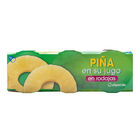 Piña en su jugo Alipende pack 3 en rodajas