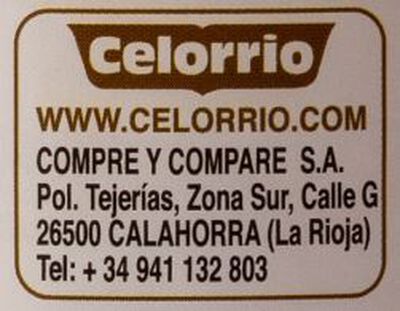 Melocoton en almibar Celorrio 400g