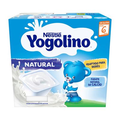 Postre Nestl&eacute; Yogolino natural desde 6 meses pack 4
