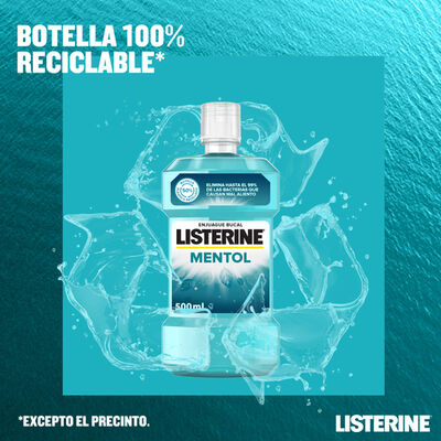 Enjuague bucal Listerine 500ml mentol