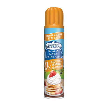 Nata montada 0% azúcar Asturiana spray 275g