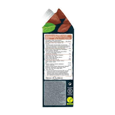 Bebida de soja proteinas y chocolate Alpro 750 ml