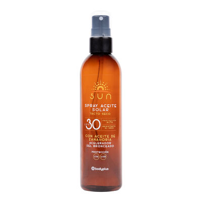 Aceite solar Bodyplus 300ml FPS 30 zanahoria