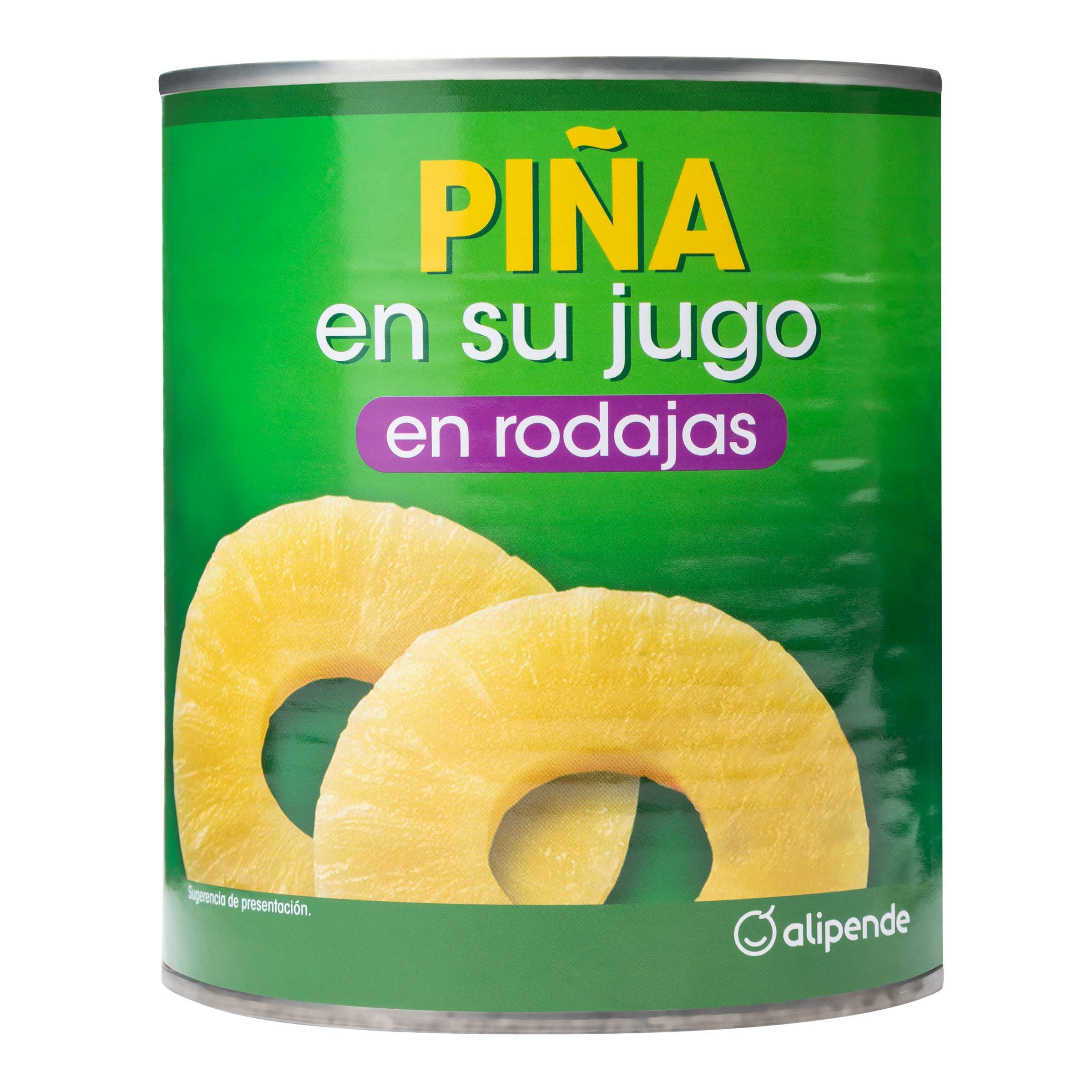 Piña en su jugo en rodajas Alipende 490g