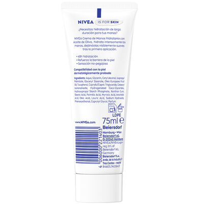 Crema de manos Nivea 75ml oliva