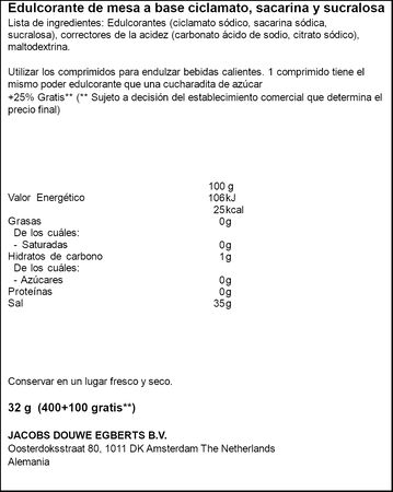Edulcorante en comprimidos Natreen 500 unidades