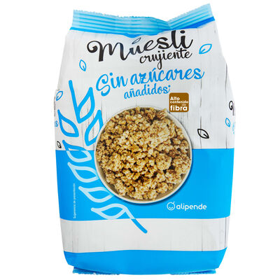 Muesli crujiente sin az&uacute;car a&ntilde;adido Alipende 500g