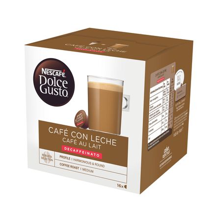 Café descafeinado leche nescafé Dolce Gusto 16 cápsulas