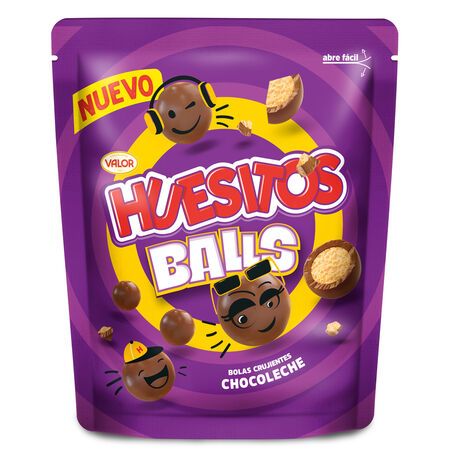 Bolas crujientes de chocolate con leche Huesitos 140g