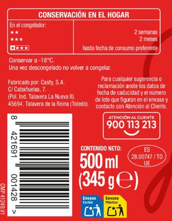 Helado Alipende 500ml Galleta caramelizada