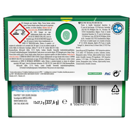 Detergente en cápsulas Ariel 12 lavados Extra Poder