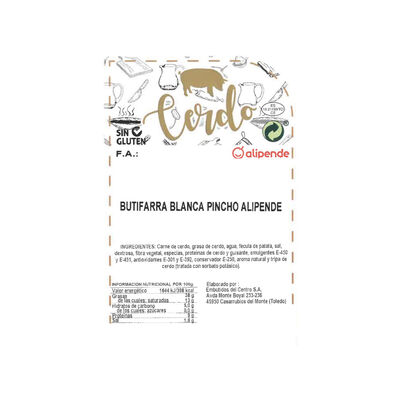 Butifarra pincho Alipende