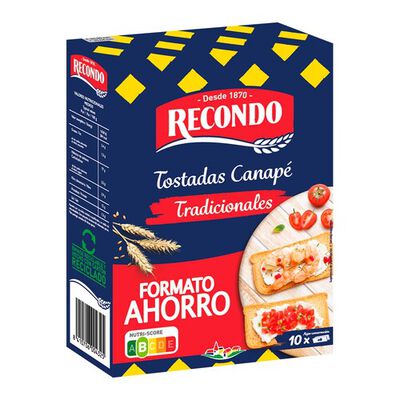 TOSTADAS CANAPE RECONDO 200G NATURALES