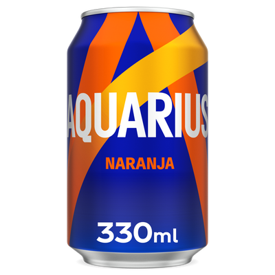 Bebida isotónica Aquarius lata 33cl naranja